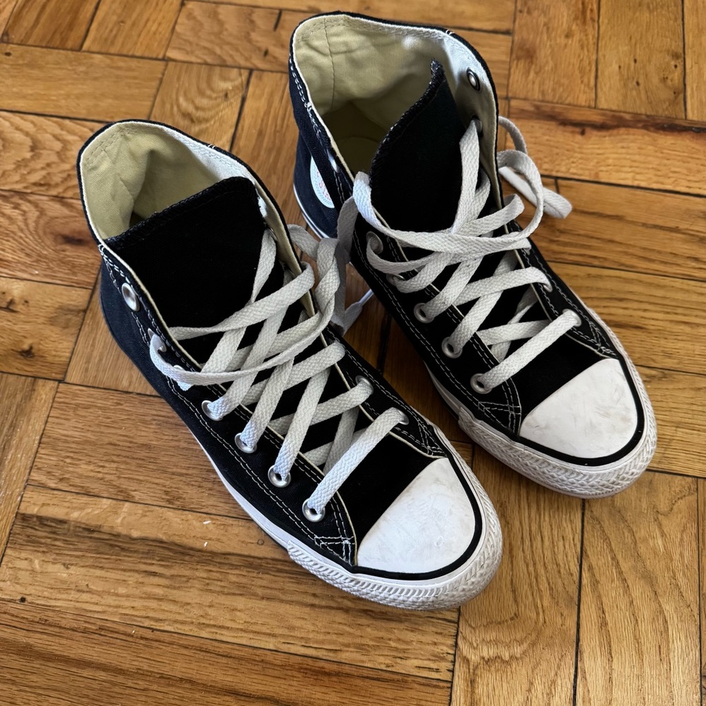 Converse Black and White All Star Sneakers